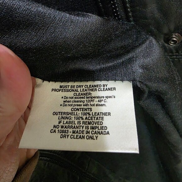 The Old Mill Black Leather Long Jacket XS 100% Leather Vintage Trench Coat Suede - Picture 8 of 11